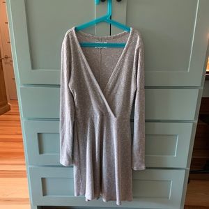 Grey white urban outfitters sweater dress